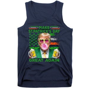 Make Saint St PatrickS Day Great Again Flag Funny Trump Tank Top