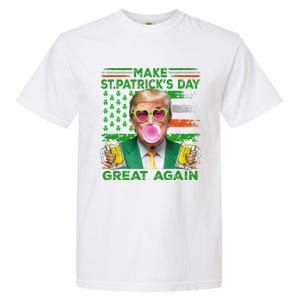 Make Saint St PatrickS Day Great Again Flag Funny Trump Garment-Dyed Heavyweight T-Shirt