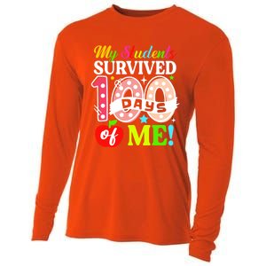 My Students Survived 100 Days Of Me Meaningful Gift Teachers Students Cool Gift Cooling Performance Long Sleeve Crew