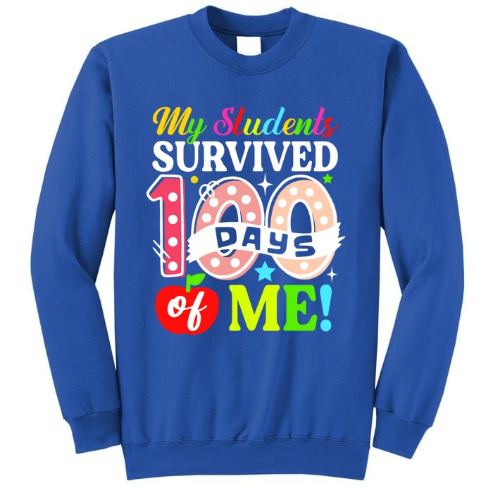 My Students Survived 100 Days Of Me Meaningful Gift Teachers Students Cool Gift Sweatshirt