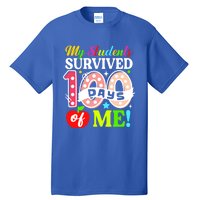 My Students Survived 100 Days Of Me Meaningful Gift Teachers Students Cool Gift Tall T-Shirt