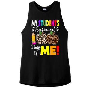 My Students Survived 100 Days Of Me Funny Students Teachers Gift Ladies PosiCharge Tri-Blend Wicking Tank