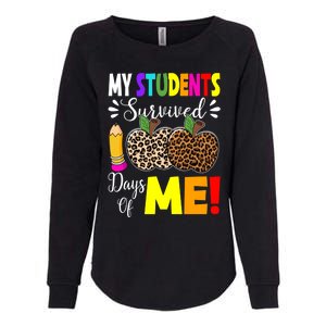 My Students Survived 100 Days Of Me Funny Students Teachers Gift Womens California Wash Sweatshirt