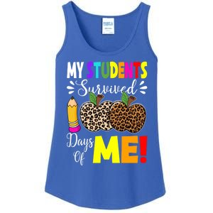 My Students Survived 100 Days Of Me Funny Students Teachers Gift Ladies Essential Tank