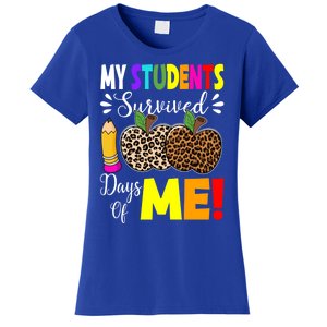 My Students Survived 100 Days Of Me Funny Students Teachers Gift Women's T-Shirt