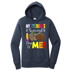 My Students Survived 100 Days Of Me Funny Students Teachers Gift Women's Pullover Hoodie