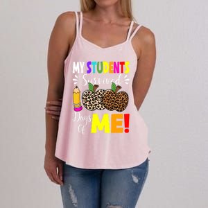 My Students Survived 100 Days Of Me Funny Students Teachers Gift Women's Strappy Tank