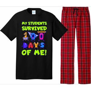 My Students Survived 100 Days With Me 100th Day Of Teacher Meaningful Gift Pajama Set