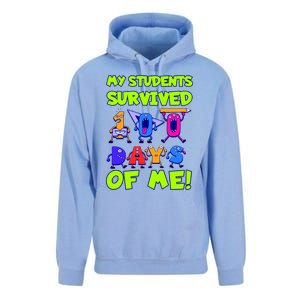 My Students Survived 100 Days With Me 100th Day Of Teacher Meaningful Gift Unisex Surf Hoodie