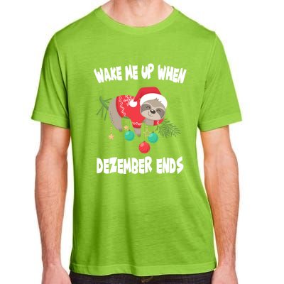 Merry Slothmas Sloth Christmas Gift Adult ChromaSoft Performance T-Shirt