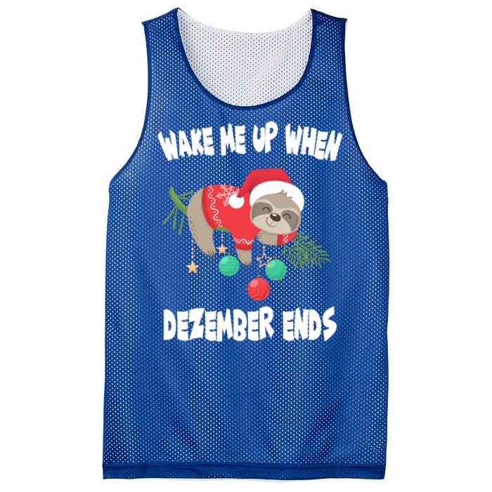 Merry Slothmas Sloth Christmas Gift Mesh Reversible Basketball Jersey Tank