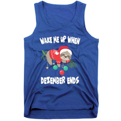 Merry Slothmas Sloth Christmas Gift Tank Top