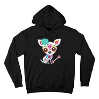 Mexican Sugar Skull Chihuahua Hoodie