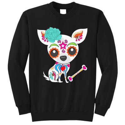 Mexican Sugar Skull Chihuahua Sweatshirt