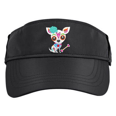 Mexican Sugar Skull Chihuahua Adult Drive Performance Visor