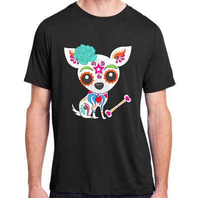 Mexican Sugar Skull Chihuahua Adult ChromaSoft Performance T-Shirt