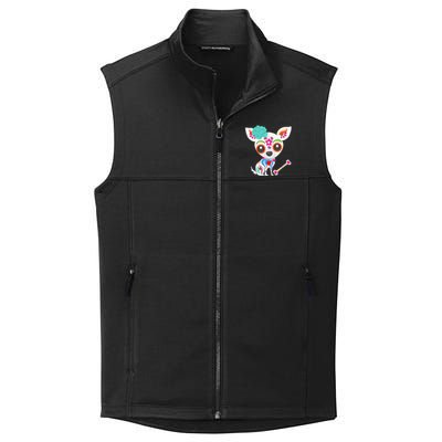 Mexican Sugar Skull Chihuahua Collective Smooth Fleece Vest