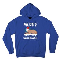 Merry Slothmas Sloth Whisperer Animal Christmas Season Gift Hoodie