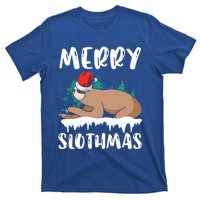 Merry Slothmas Sloth Whisperer Animal Christmas Season Gift T-Shirt