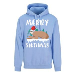 Merry Slothmas Sloth Whisperer Animal Christmas Season Gift Unisex Surf Hoodie