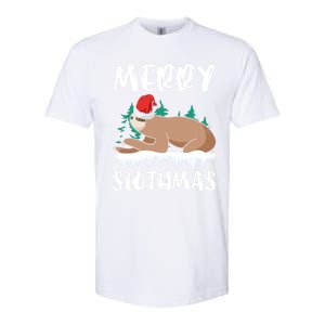 Merry Slothmas Sloth Whisperer Animal Christmas Season Gift Softstyle CVC T-Shirt