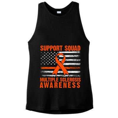 Ms Support Squad Multiple Sclerosis Awareness Ladies PosiCharge Tri-Blend Wicking Tank