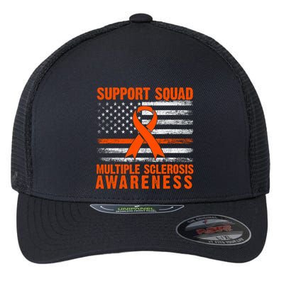 Ms Support Squad Multiple Sclerosis Awareness Flexfit Unipanel Trucker Cap