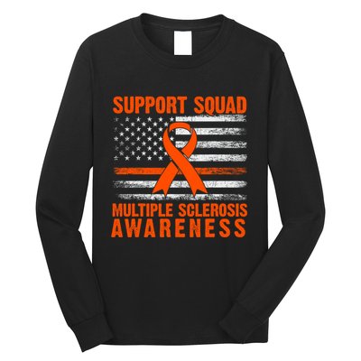 Ms Support Squad Multiple Sclerosis Awareness Long Sleeve Shirt