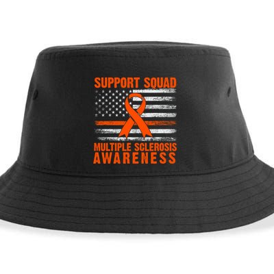 Ms Support Squad Multiple Sclerosis Awareness Sustainable Bucket Hat