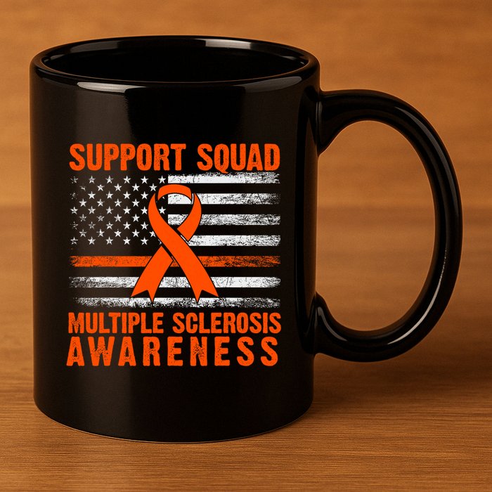 Ms Support Squad Multiple Sclerosis Awareness 11oz C Handle Ceramic Mug