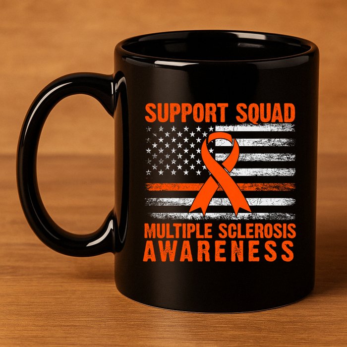 Ms Support Squad Multiple Sclerosis Awareness 11oz C Handle Ceramic Mug