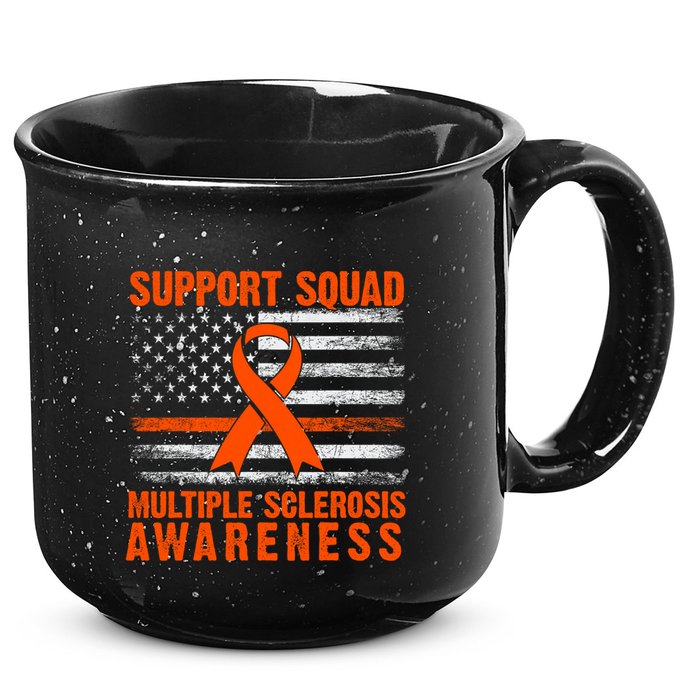 Ms Support Squad Multiple Sclerosis Awareness 15oz Campfire Ceramic Mug