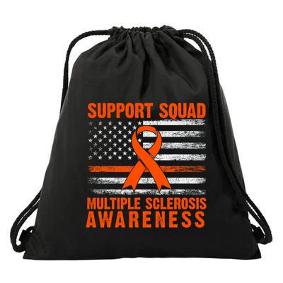 Ms Support Squad Multiple Sclerosis Awareness Drawstring Bag