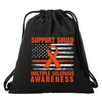 Ms Support Squad Multiple Sclerosis Awareness Drawstring Bag