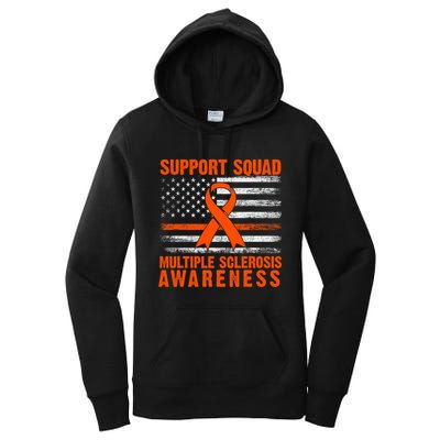 Ms Support Squad Multiple Sclerosis Awareness Women's Pullover Hoodie