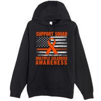 Ms Support Squad Multiple Sclerosis Awareness Premium Pullover Hoodie