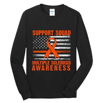 Ms Support Squad Multiple Sclerosis Awareness Tall Long Sleeve T-Shirt