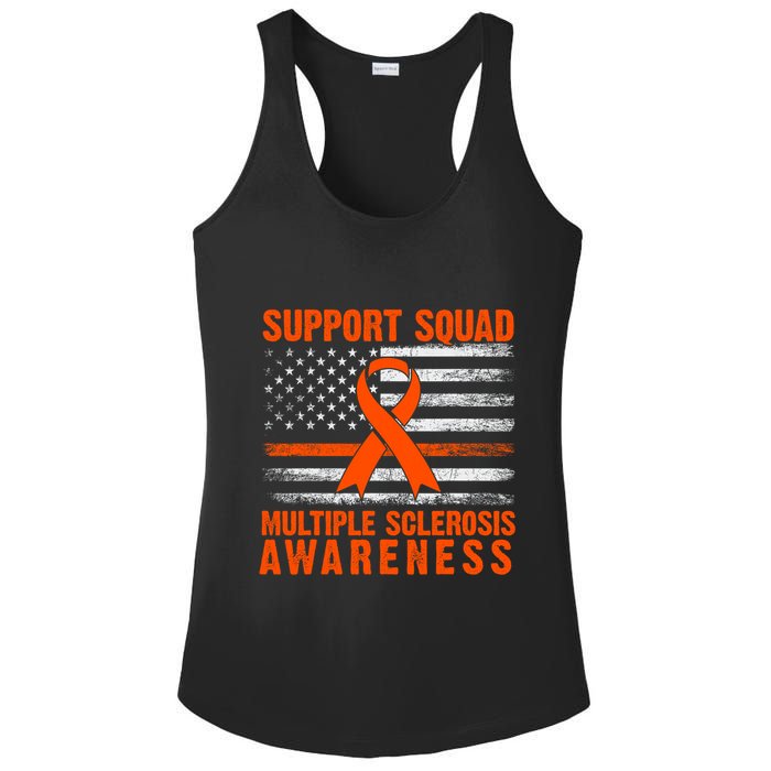 Ms Support Squad Multiple Sclerosis Awareness Ladies PosiCharge Competitor Racerback Tank