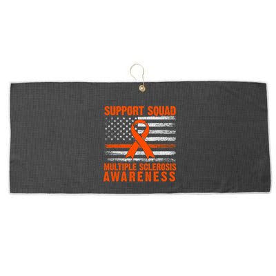 Ms Support Squad Multiple Sclerosis Awareness Large Microfiber Waffle Golf Towel