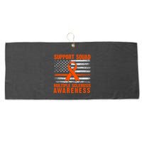 Ms Support Squad Multiple Sclerosis Awareness Large Microfiber Waffle Golf Towel