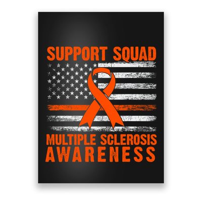 Ms Support Squad Multiple Sclerosis Awareness Poster
