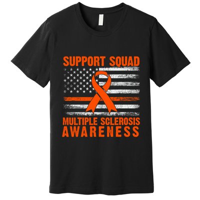 Ms Support Squad Multiple Sclerosis Awareness Premium T-Shirt