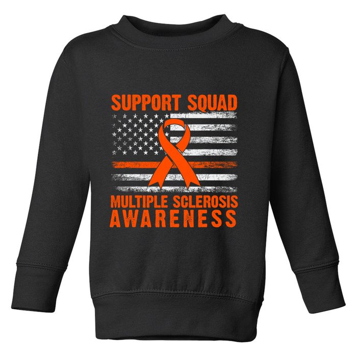 Ms Support Squad Multiple Sclerosis Awareness Toddler Sweatshirt