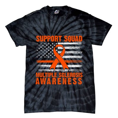 Ms Support Squad Multiple Sclerosis Awareness Tie-Dye T-Shirt