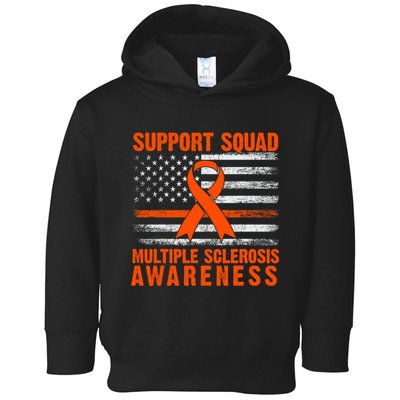 Ms Support Squad Multiple Sclerosis Awareness Toddler Hoodie