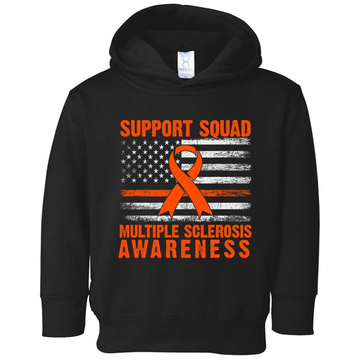 Ms Support Squad Multiple Sclerosis Awareness Toddler Hoodie