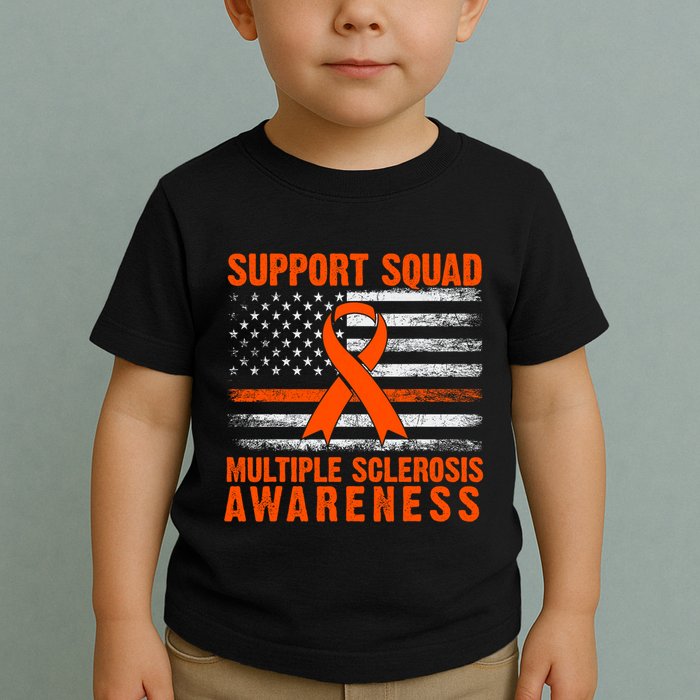 Ms Support Squad Multiple Sclerosis Awareness Toddler T-Shirt