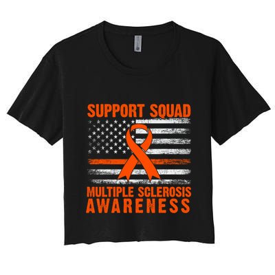 Ms Support Squad Multiple Sclerosis Awareness Crop Top