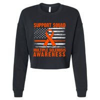 Ms Support Squad Multiple Sclerosis Awareness Cropped Pullover Crew