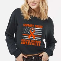 Ms Support Squad Multiple Sclerosis Awareness Cropped Pullover Crew